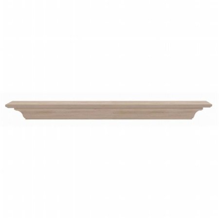 PEARL MANTELS CORP Pearl Mantels 418-60 Homestead Wood 60 Inch Fireplace Mantel Shelf  Unfinished 418-60